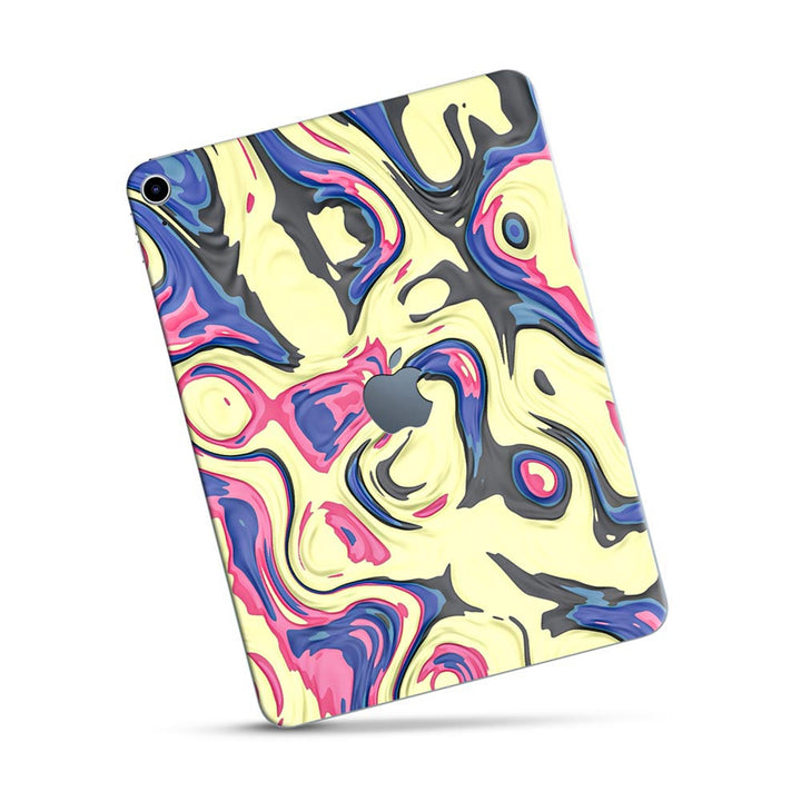 Yellow Liquid Marble - Apple Ipad Skin