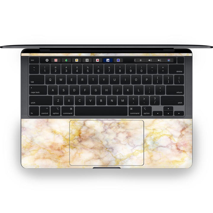 Yellow Marble - MacBook Skins