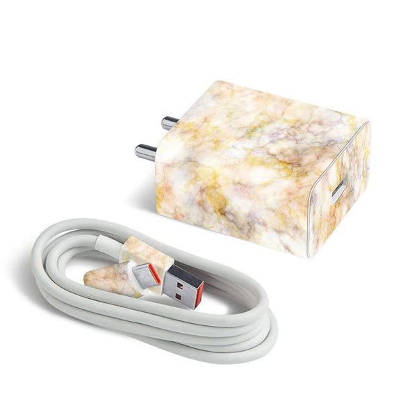 Yellow Marble - MI 22.5W & 33W Charger Skin