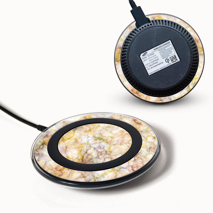 Yellow Marble - Samsung Wireless Charger 2015 Skins