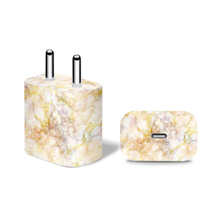 Yellow Marble - Apple 20W Charger Skin