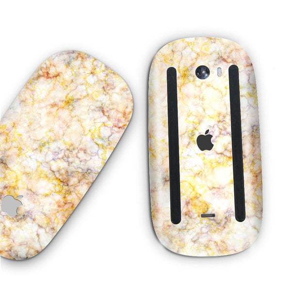 Yellow Marble - Apple Magic Mouse 2 Skins