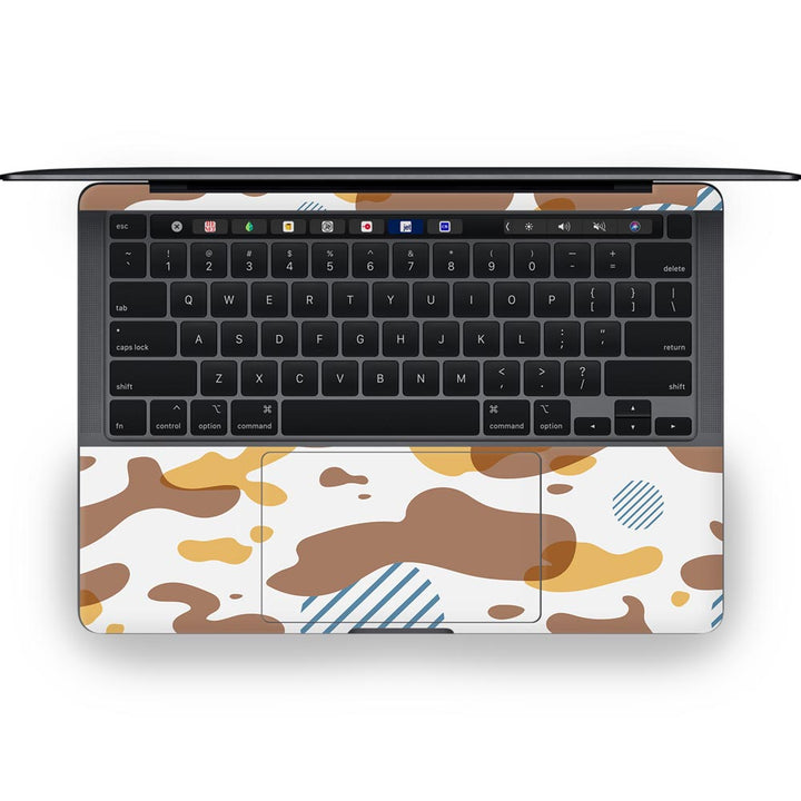 Yellow Modern Camo - MacBook Skins