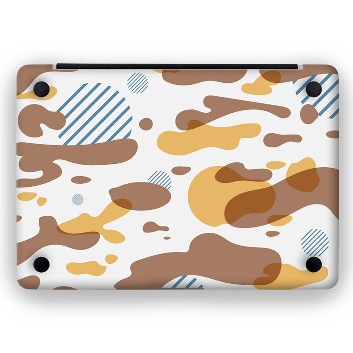 Yellow Modern Camo - MacBook Skins