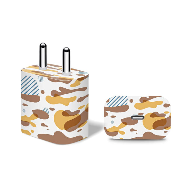 Yellow Modern Camo - Apple 20W Charger Skin