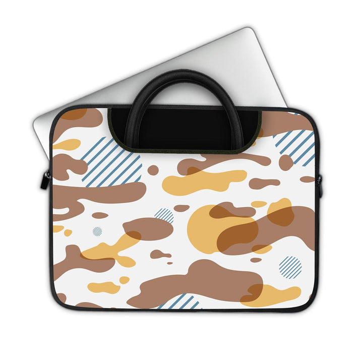 Yellow Modern Camo - Pockets Laptop Sleeve