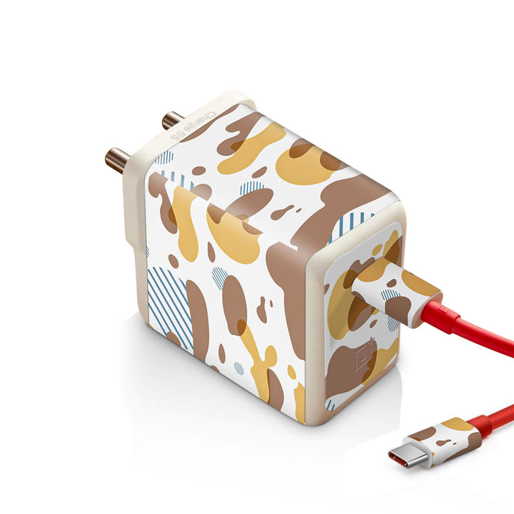 Yellow Modern Camo - Oneplus Warp 65W Charger skin