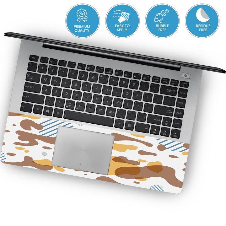 Yellow Modern Camo - Laptop Skins