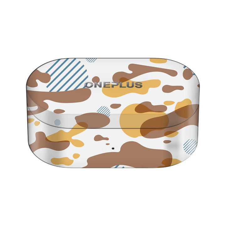 Yellow Modern Camo - OnePlus Nord Buds Skin