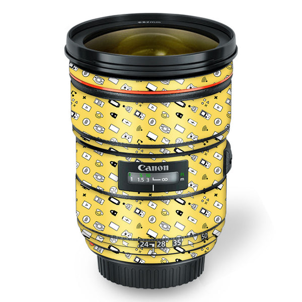 Yellow Retro - Canon Lens Skin