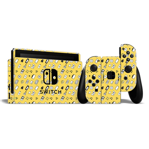 Yellow Retro - Nintendo Switch Skins