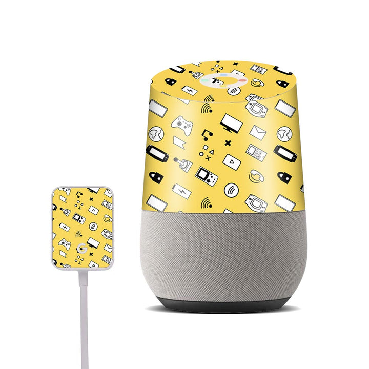 icons retro yellow skin for google home by sleeky india