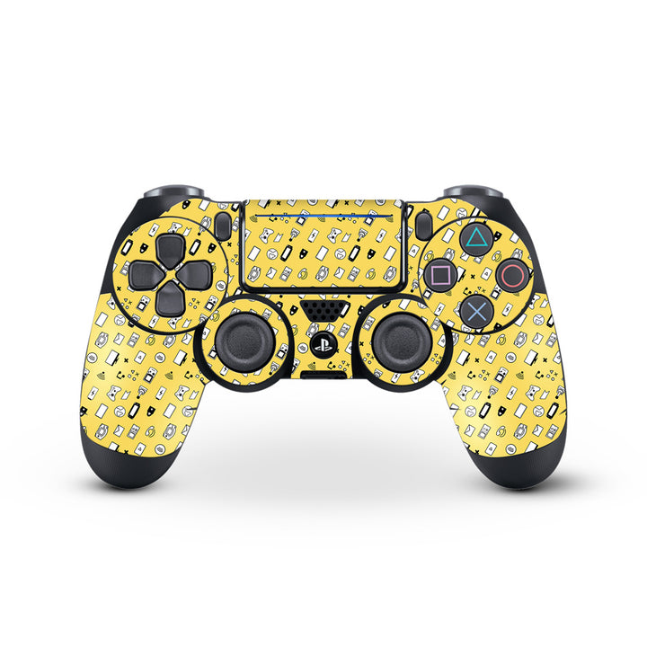 Yellow Retro - Skins for PS4 controller by Sleeky India