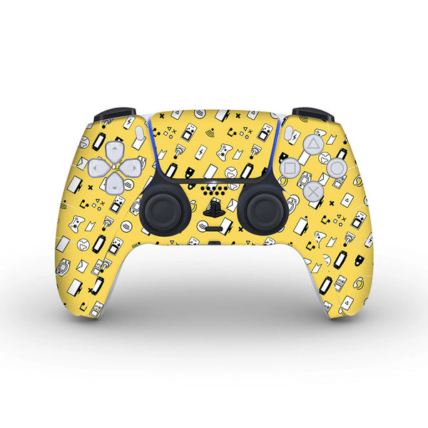 Yellow Retro -  Skins for PS5 controller by Sleeky India