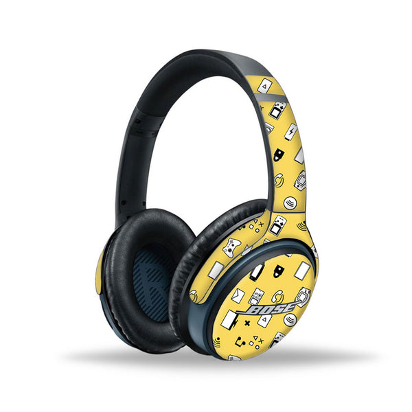 Yellow Retro - Bose SoundLink wireless headphones II Skins