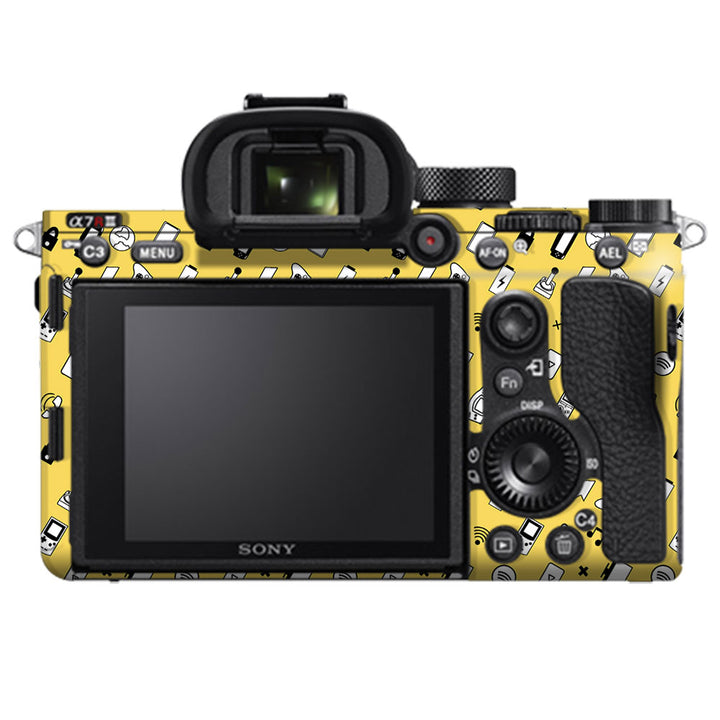 yellow Retro - Sony Camera Skins