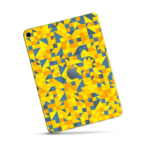 Yellow Triangle Pattern - Apple Ipad Skin