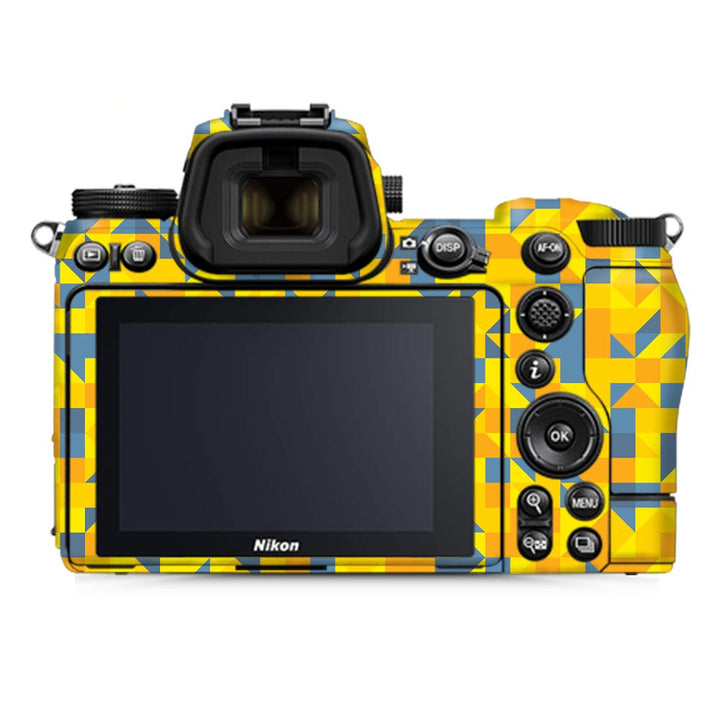 Yellow Triangled Background - Nikon Camera Skins