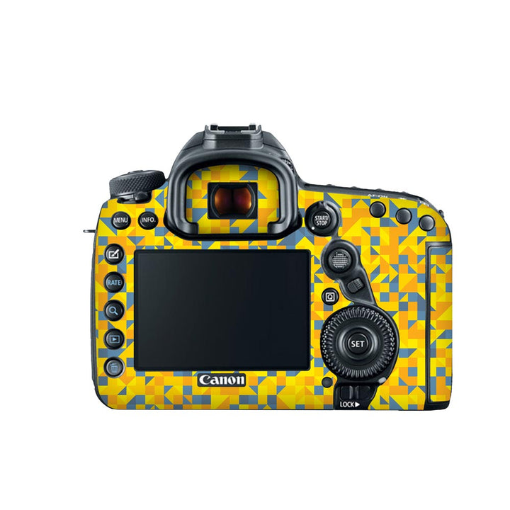 Yellow Triangled Background - Canon Camera Skins