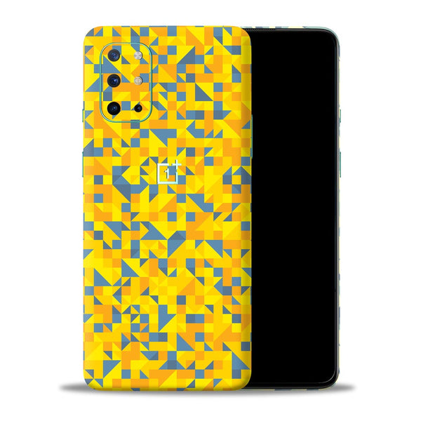 Yellow Triangle Background - Mobile Skin