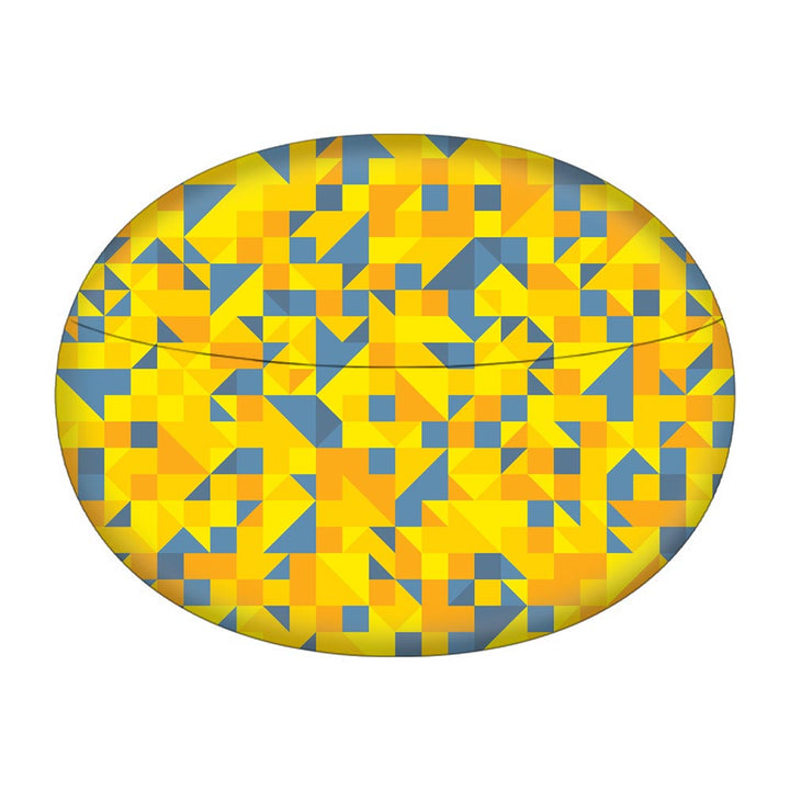 Yellow Triangled Background - Oppo Enco X2 Skin