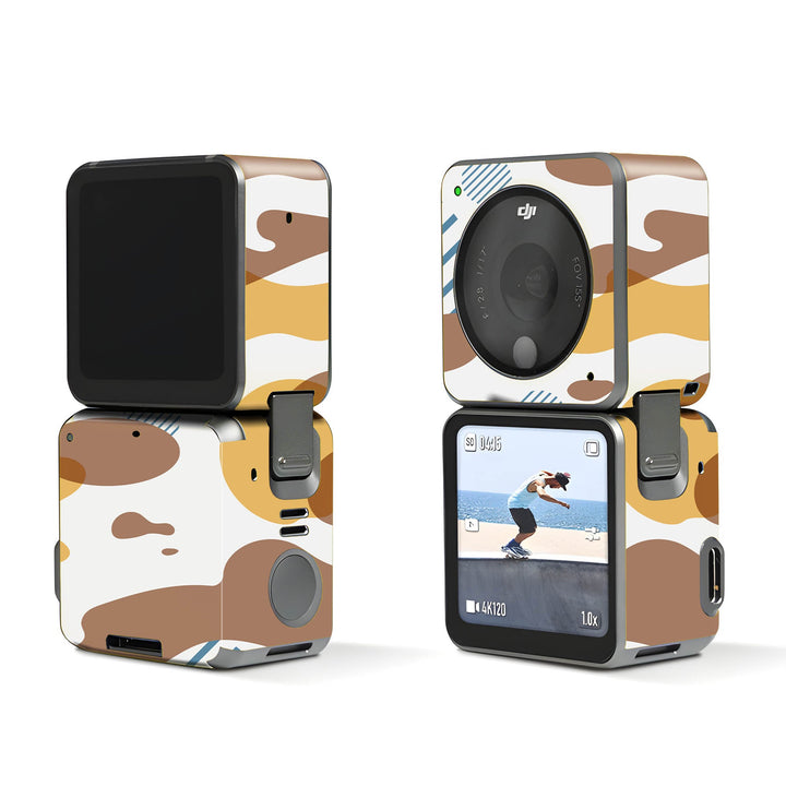Yellow Modern Camo Dji Action 2 