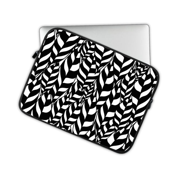 Zebra Leaf Print - Laptop Sleeve