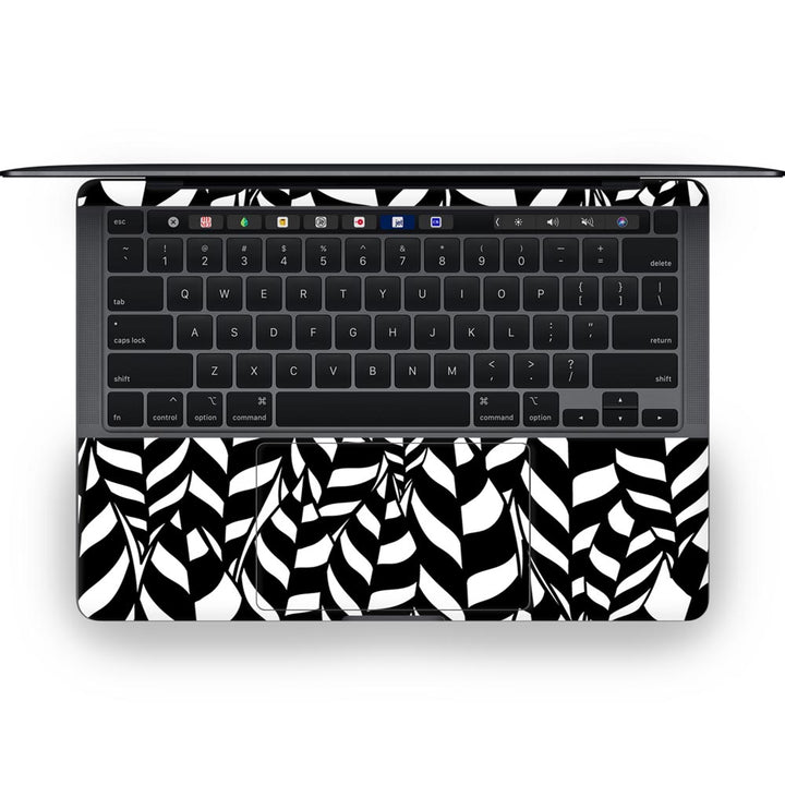 Zebra Leaf Print - MacBook Skins