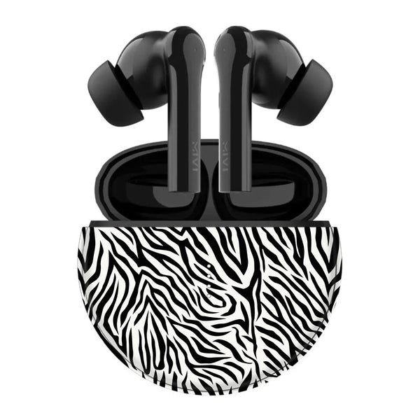 Zebra Pattern 01 - Mivi DuoPods F60 Skins